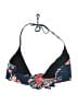 Cocoship Floral Blue Swimsuit Top Size 4 - photo 2