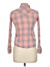American Eagle Outfitters Plaid Orange Long Sleeve Button-Down Shirt Size 6 - photo 2
