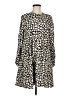 Whistles 100% Polyester Print Ivory Casual Dress Size 8 - photo 1