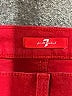7 For All Mankind Hearts Red Jeans Size 27 waist - photo 6