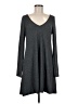 Express Solid Gray Casual Dress Size M - photo 1