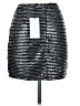 Emory Park 100% Polyethylene Metallic Silver Casual Skirt Size S - photo 2