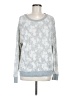 Splendid Paisley Silver Pullover Sweater Size M - photo 1