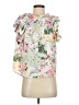 Fate 100% Polyester Ivory White Short Sleeve Blouse Size S - photo 1