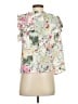 Fate 100% Polyester Ivory White Short Sleeve Blouse Size S - photo 2