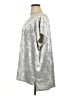 Ellos Metallic Silver Short Sleeve Blouse Size 2X - photo 5