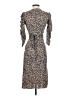 Boohoo Animal Print Brown Cocktail Dress Size 2 - photo 2