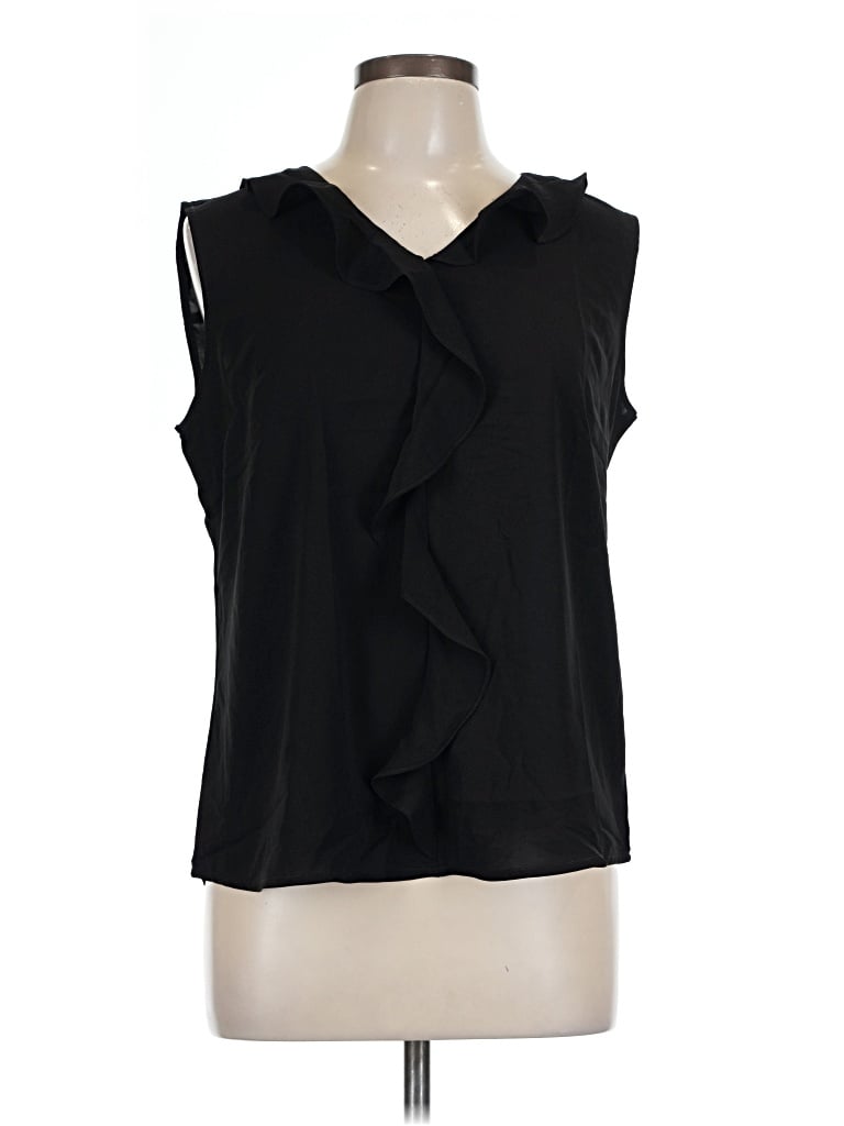 Pre-owned Gaharu Sleeveless Blouse In Black