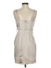 Selfie Leslie 100% Polyester Metallic Silver Cocktail Dress Size S - photo 2