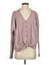Out From Under Pink Long Sleeve Blouse Size S - photo 1