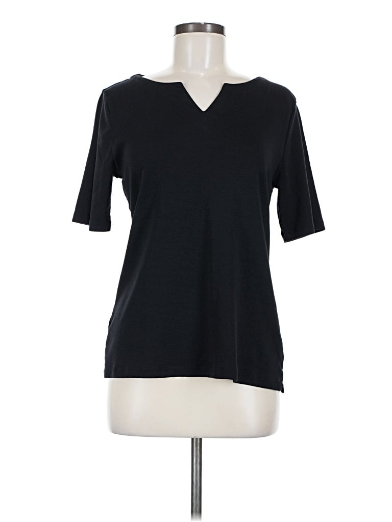 Pre-owned Talbots Short Sleeve T-shirt In Black