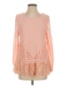 Entro Pink Long Sleeve Blouse Size S - photo 1