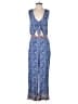 LOFT Beach 100% Rayon Paisley Blue Jumpsuit Size M - photo 1