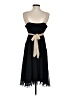 Jonathan Martin 100% Polyester Color Block Black Cocktail Dress Size 4 (petite) - photo 2