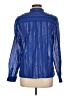 Peter Nygard Blue Long Sleeve Blouse Size 10 - photo 2