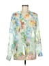 Assorted Brands Floral Green Long Sleeve Blouse Size M - photo 1