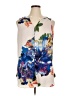 Fig and Flower Floral Ivory Sleeveless Blouse Size 1X - photo 1
