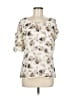 Ann Taylor Ivory Short Sleeve Blouse Size 6 - photo 1