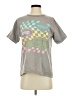 Assorted Brands 100% Cotton Print Gray Short Sleeve T-Shirt Size XS - photo 1