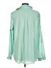 Hayden 100% Polyester Teal Long Sleeve Blouse Size L - photo 2