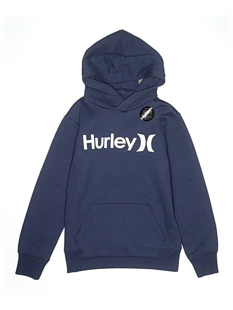 Pre-owned Hurley Kids' Pullover Hoodie In Blue