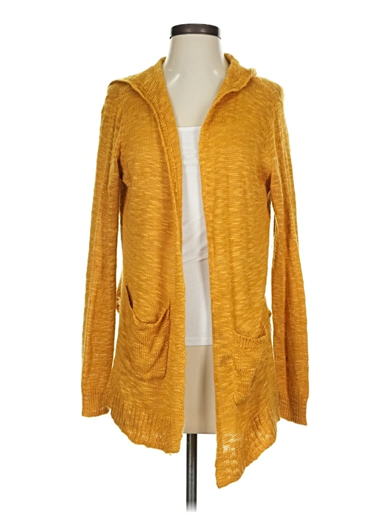 Pre-owned Pink Rose Cardigan Sweater In Yellow