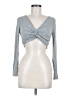 Shein Gray Long Sleeve Top Size M - photo 1