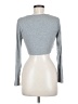 Shein Gray Long Sleeve Top Size M - photo 2