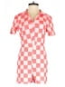 Shein Checkered-gingham Pink Romper Size 4 - photo 1