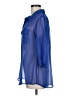 L8ter 100% Polyester Blue 3/4 Sleeve Blouse Size M - photo 5