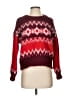 Ann Taylor LOFT Chevron-herringbone Red Pullover Sweater Size XS - photo 1
