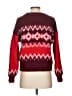 Ann Taylor LOFT Chevron-herringbone Red Pullover Sweater Size XS - photo 2