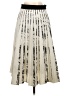 Carlucci 100% Polyester Graphic Ivory Casual Skirt Size 4 - photo 2