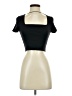 Lottie Moss Black Short Sleeve Turtleneck Size S - photo 1