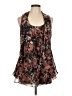 Bisou Bisou 100% Polyester Black Sleeveless Blouse Size L - photo 1