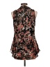Bisou Bisou 100% Polyester Black Sleeveless Blouse Size L - photo 2
