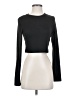Shein Black Long Sleeve Top Size 4 - photo 1