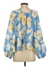 Shein Blue 3/4 Sleeve Blouse Size 4 - photo 2