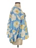 Shein Blue 3/4 Sleeve Blouse Size 4 - photo 4