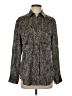 Equipment Animal Print Brown Long Sleeve Button-Down Shirt Size XS - photo 1