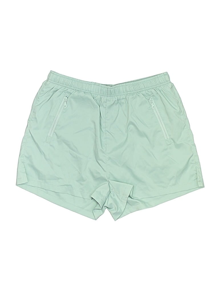 Pre-owned Girlfriend Collective Athletic Shorts In Green