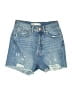 Zara Blue Denim Shorts Size 2 - photo 1