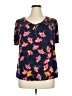 Daniel Rainn Blue Short Sleeve Blouse Size 0X - photo 1