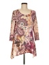 Cal Style Paisley Tan Casual Dress Size M - photo 1