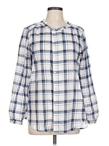 Ann Taylor LOFT Outlet Long Sleeve Button-Down Shirt (view 1)