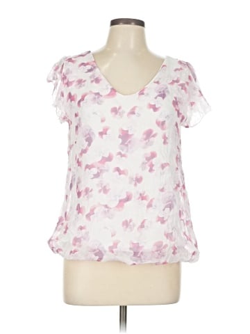 Giusy Short Sleeve Silk Top (view 1)