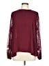 Shein 100% Polyester Burgundy Long Sleeve Blouse Size 12 - photo 1