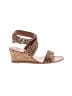 Dolce Vita Animal Print Tan Wedges Size 8 1/2 - photo 1