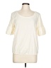 Zara Basic Ivory Short Sleeve Top Size L - photo 1
