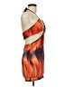 Shein Graphic Orange Cocktail Dress Size 6 - photo 4